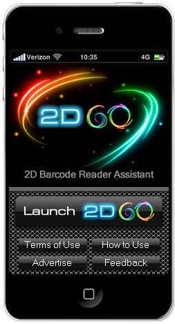 2DGO as displayed on the iPhone